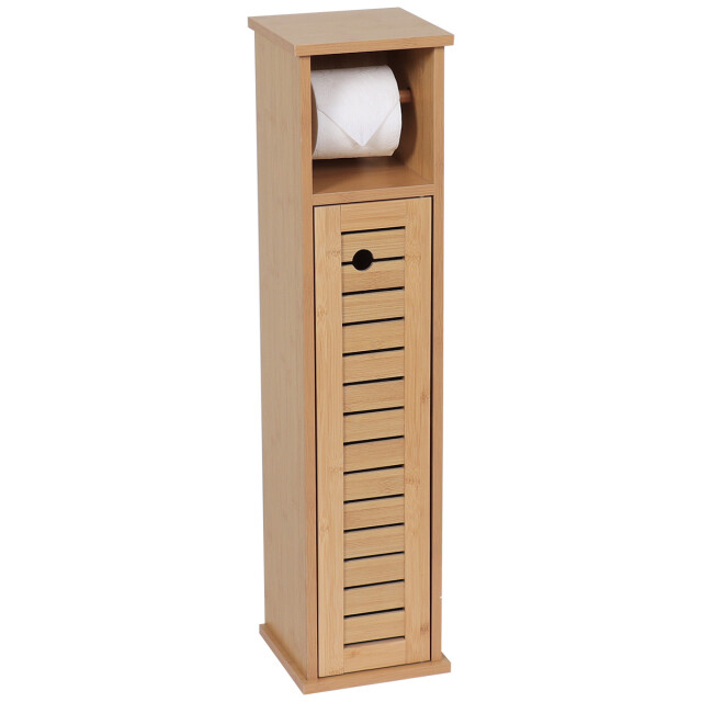 4goodz Toiletrolhouder met toiletroldispenser trinidad 18x18x75 cm - 3049041 large