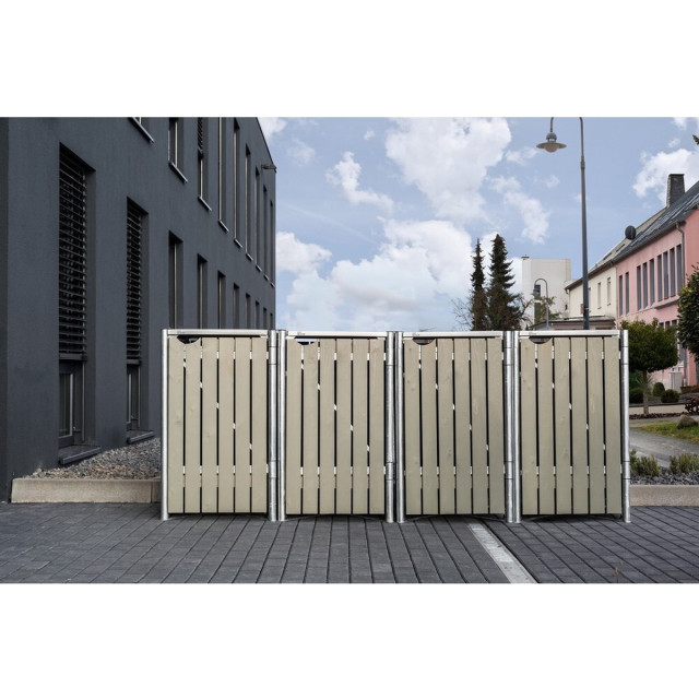 Hide ® containerombouw hd24406 hout kliko ombouw 4 afvalcontainers 3047949 large