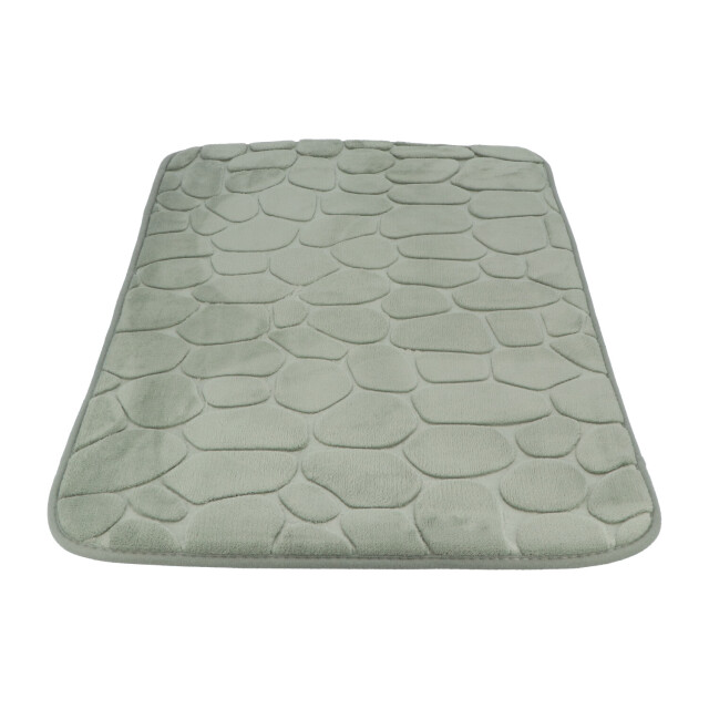 4goodz Pebbles zachte traagschuim badmat douchemat 50x80 cm kaki 3048805 large