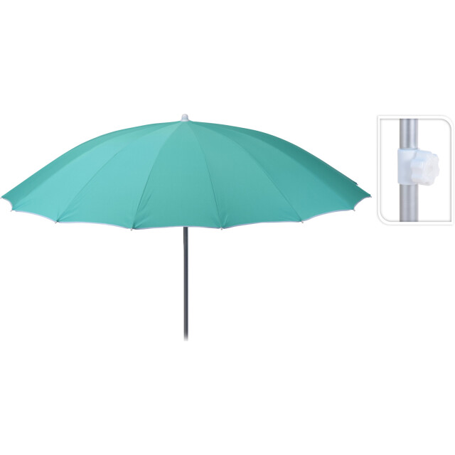 4goodz Parasol shanghai met knikarm doorsnede Ø220 cm aquamarijn 3049009 large