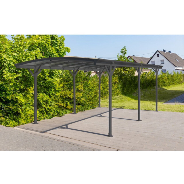 Westmann Aluminium carport met rond dak model bergen - 505x300x220cm 3047985 large