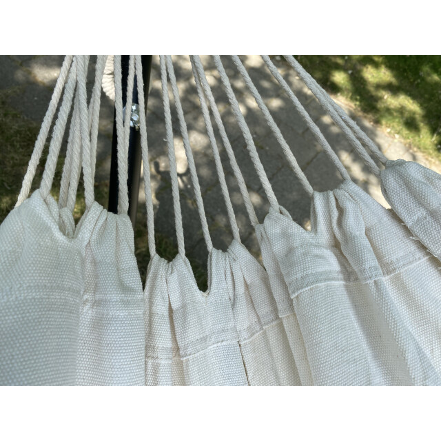4gardenz ® canvas hangmat beach 200x150 cm -totale lengte 320cm 3048782 large