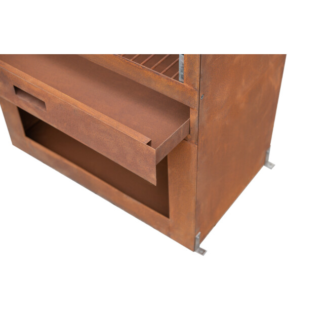 Westmann Barbecue en open haard roest 41x70x229 cm wmlg610-b 3057065 large