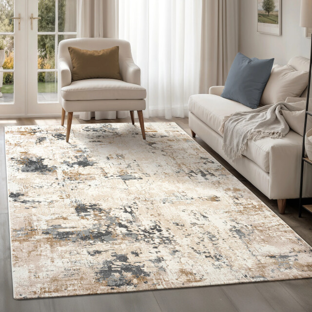 Muratap Fashion marmer vloerkleed laagpolig modern design marmerlook - 3046121 large