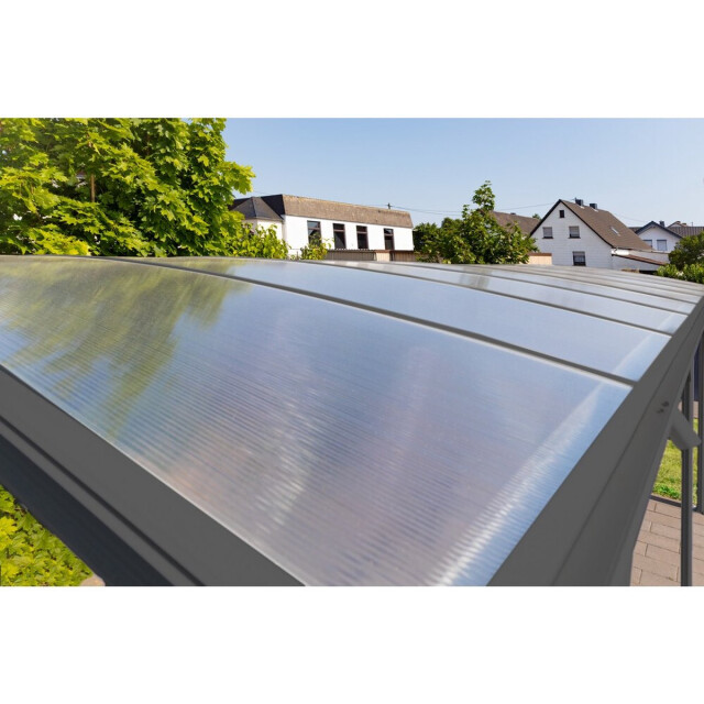 Westmann Aluminium carport met rond dak model bergen - 505x300x220cm 3047985 large