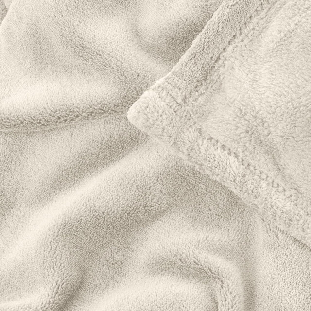 Hanse® Zachte grote fleece plaid 280 grams 150x200 cm creme 3048943 large