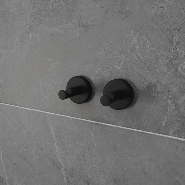 4bathroomz ® oslo set van 2 handoekhaakjes - 3048743 large