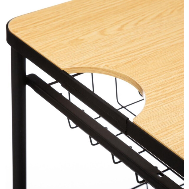 5Five 4goodz serveerwagen met 3 opbergvakken en plateau 40x60x79 cm - 3047704 large