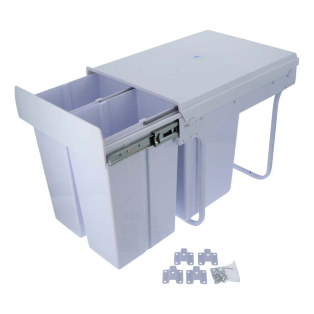 4cookz ® inbouw prullenbak afvalscheiding 26 cm breed 30 liter - 3047661 large