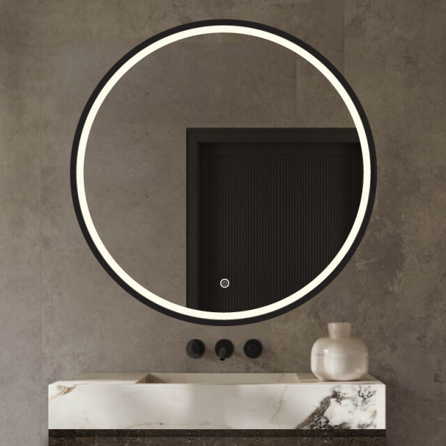 Vtw Living Badkamerspiegel rond 60 cm badkamerspiegel met verlichting led anti 3057041 large