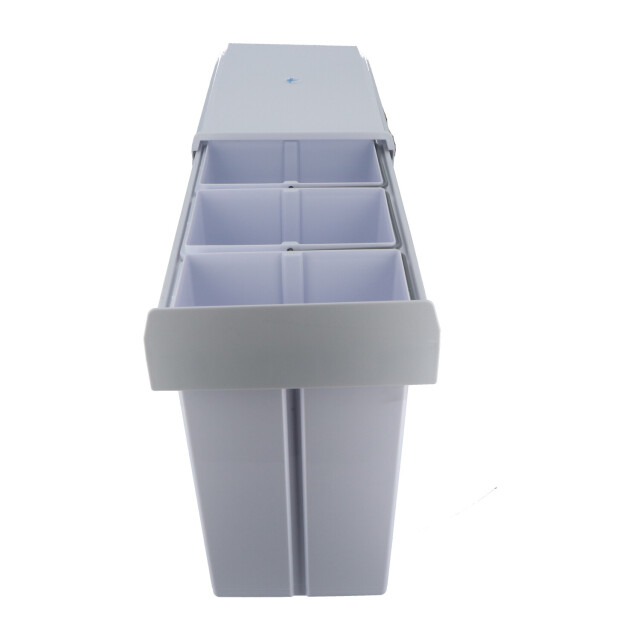 4cookz ® trio inbouw prullenbak afvalscheiding 26 cm 3x 10 liter - 3047662 large