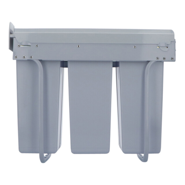 4cookz ® trio inbouw prullenbak afvalscheiding 26 cm 3x 10 liter - 3047662 large