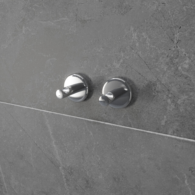 4bathroomz ® oslo set van 2 handoekhaakjes - 3048742 large