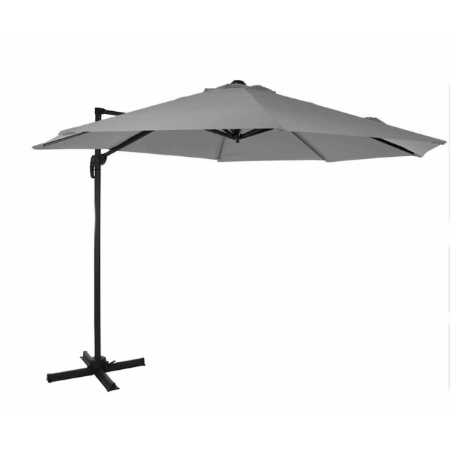 4goodz Zweefparasol set draaibaar roma 300 cm met parasolvoeten licht 3049021 large