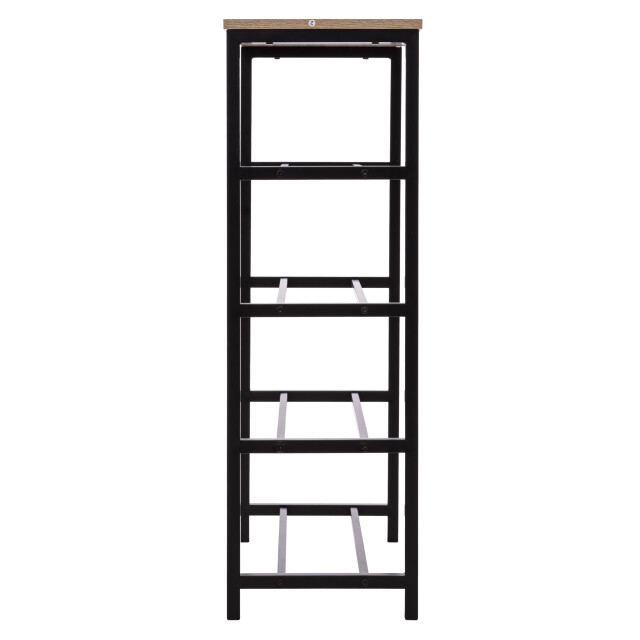 4goodz Schoenenrek 5 lagen 30x63x90 cm schoenenkast zwart/ 3047941 large