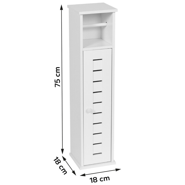 4goodz Toiletrolhouder met toiletroldispenser santorini 18x18x75 cm - 3049040 large