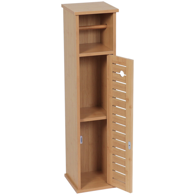 4goodz Toiletrolhouder met toiletroldispenser trinidad 18x18x75 cm - 3049041 large