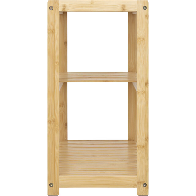 4goodz 3-laags bamboe schoenenrek 70x26x50 cm - 3047940 large