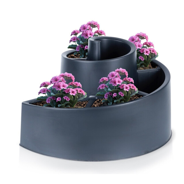 4goodz Kunststof plantenbak rond 54x45x34cm - 3047580 large