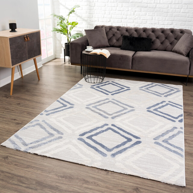 Muratap Evra burano modern vloerkleed laagpolig tapijt blauw- 200x280 cm 3046217 large