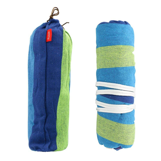 4gardenz ® canvas hangmat met spreidstok 290x150cm /groen 3048781 large