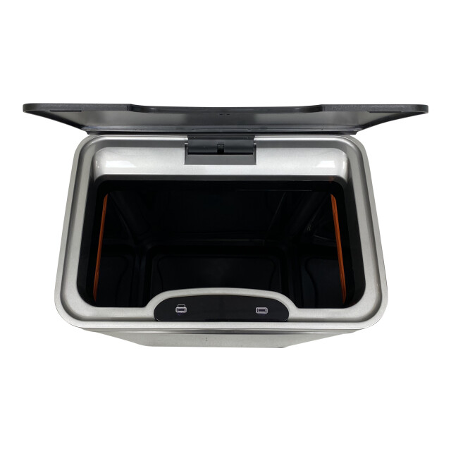 4cookz ® iowa 2.0 silver 50 liter sensor prullenbak mat rvs 3048300 large