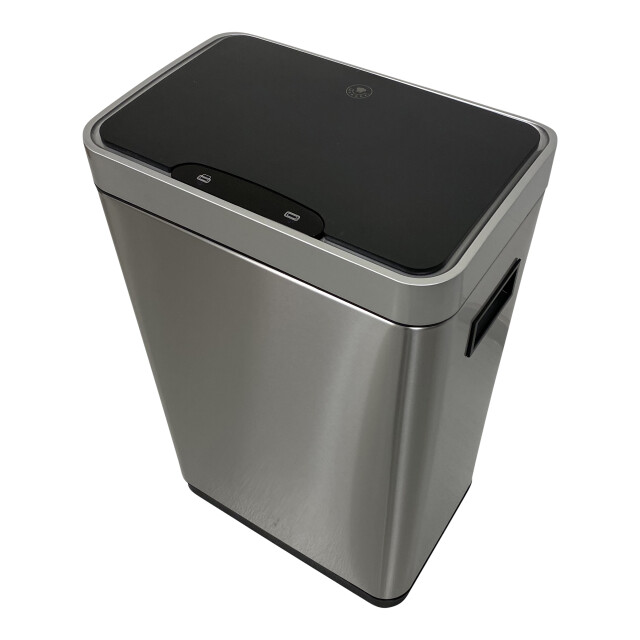 4cookz ® iowa 2.0 silver 50 liter sensor prullenbak mat rvs 3048300 large