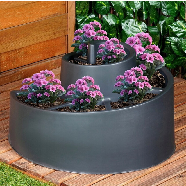 4goodz Kunststof plantenbak rond 54x45x34cm - 3047580 large