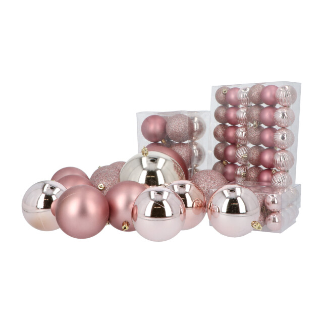 4seasonz Kunststof kerstballen set 94 ballen binnen/buiten gebruik - 3056959 large
