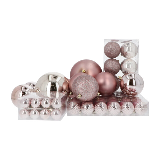 4seasonz Kunststof kerstballen set 94 ballen binnen/buiten gebruik - 3056959 large