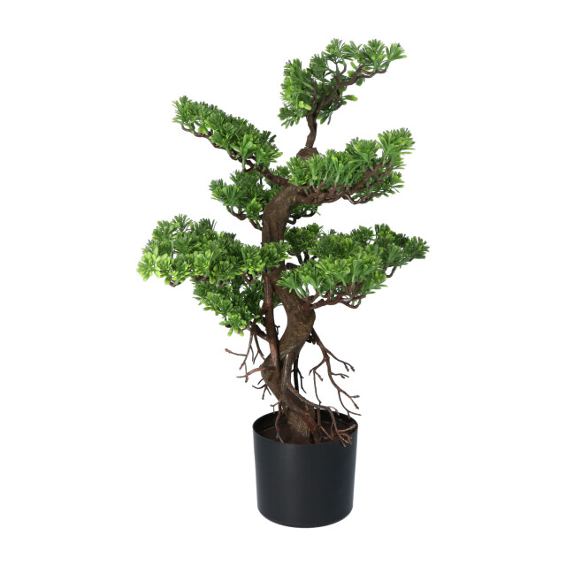 Kopu ® kunstplant bonsai 65 cm in zwarte pot bonsai boompje 2612741 large