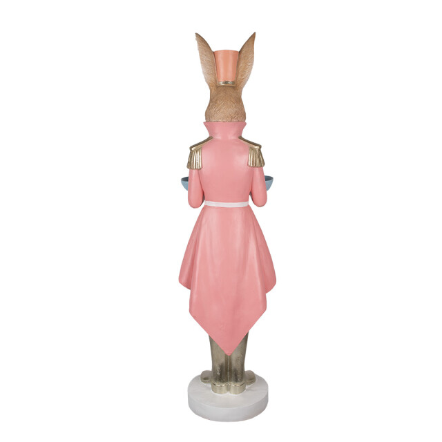 Clayre & Eef Beeld konijn 124 cm roze keramisch materiaal paasdecoratie 2825379 large