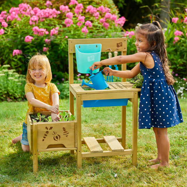 TP Toys Grow up houten plantentafel en modderkeuken 88x83x34 cm 3048019 large