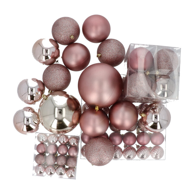 4seasonz Kunststof kerstballen set 94 ballen binnen/buiten gebruik - 3056959 large