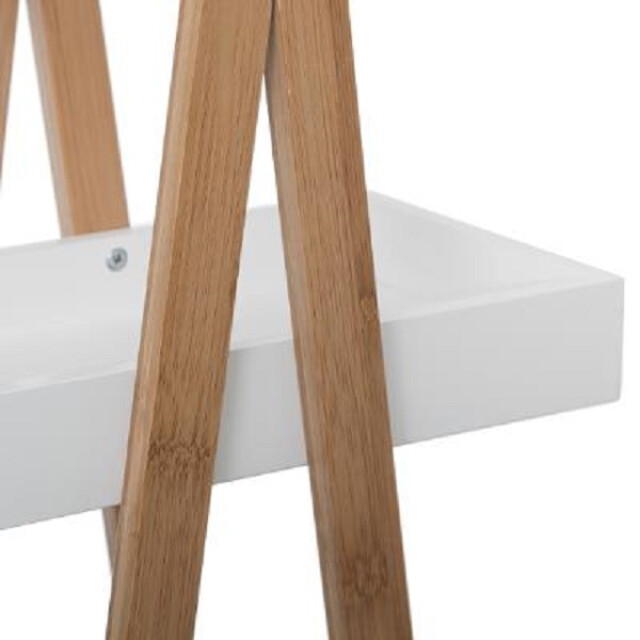 4goodz Opbergrek met 3 schappen 30x82 cm bamboe/mdf wit/ 3056979 large