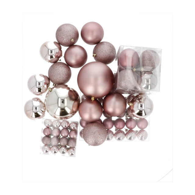 4seasonz Kunststof kerstballen set 94 ballen binnen/buiten gebruik - 3056959 large