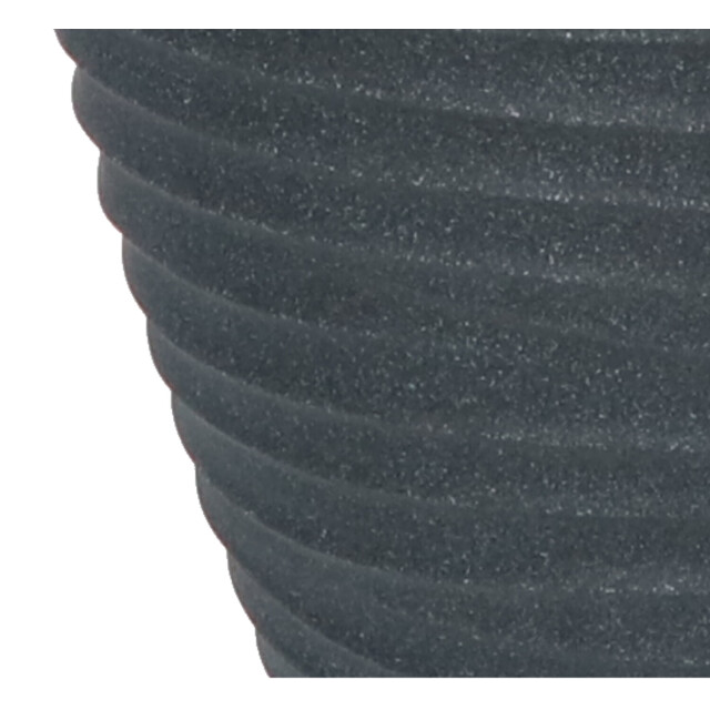 4goodz Plantenbak/bloembak hoog rond 40 cm met ribbels 3047579 large