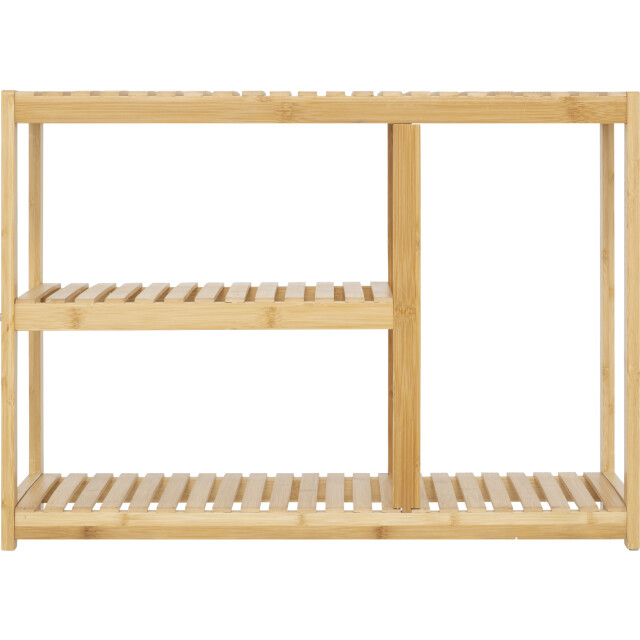 4goodz 3-laags bamboe schoenenrek 70x26x50 cm - 3047940 large