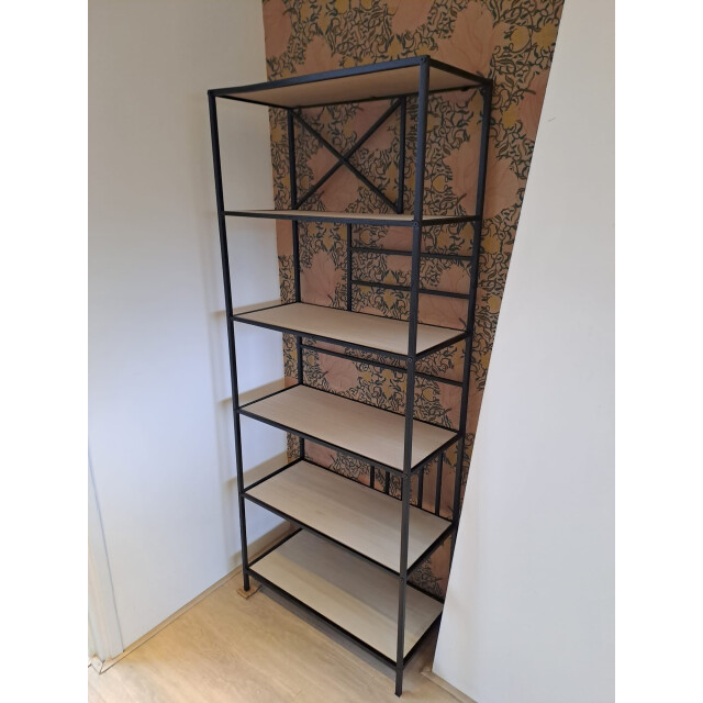 4livingz Wandrek napoli recht stevig industrieel wandrek 173x74x70 cm 3048679 large