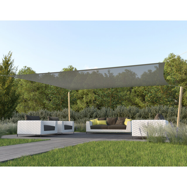 Hanse® Schaduwdoek vierkant waterdoorlatend 5x5 m zonnedoek 3048660 large