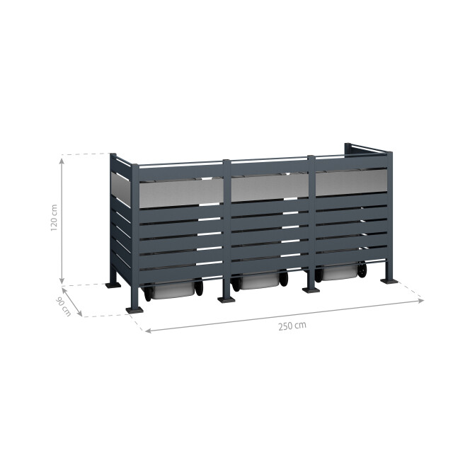 Westmann Containerombouw voor 3 containers wmjgbf03-4s-120-3 kliko ombouw 3047876 large
