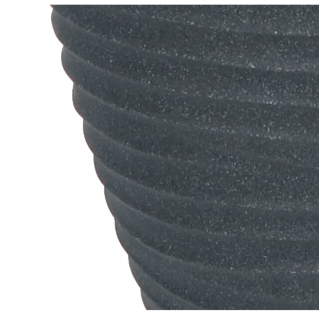 4goodz Plantenbak/bloembak hoog rond 40 cm met ribbels 3047579 large
