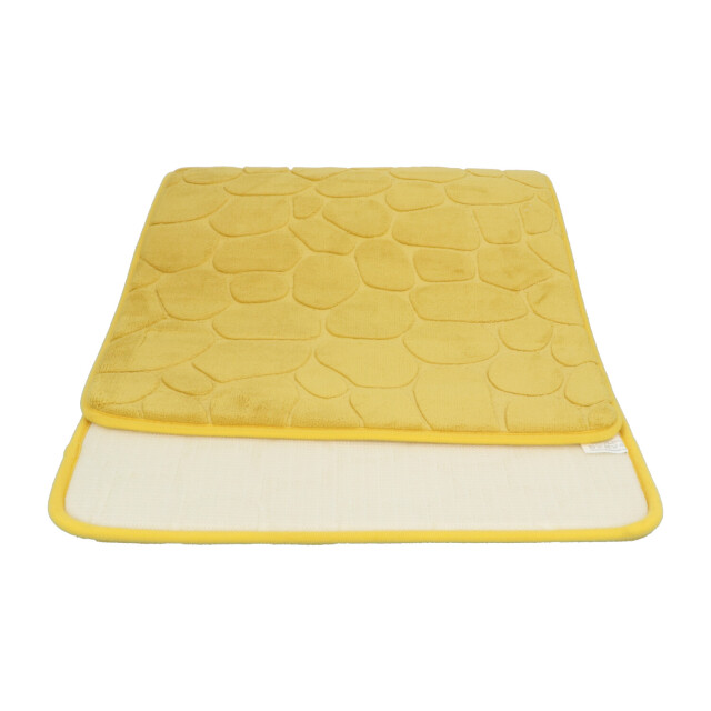 4goodz Pebbles traagschuim douchemat dubbele wasbak 120x45 cm - 3048937 large