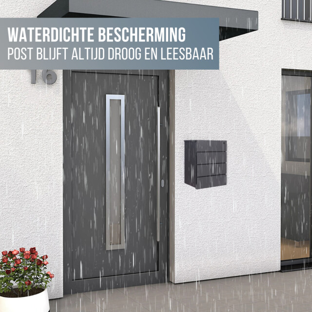 4gardenz ® grote pakketbrievenbus wand model lines pakketbox hangend 3047880 large