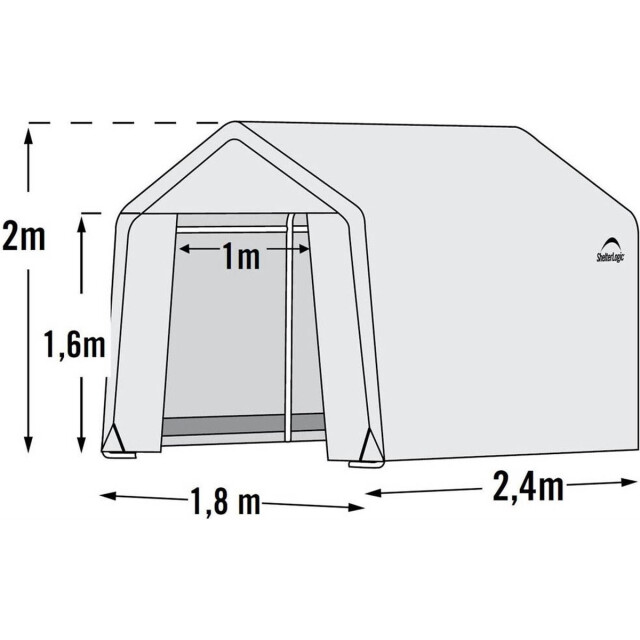 ShelterLogic ® sl70652 tuinkas broeikas moestuinkas 240x180x200 cm 3047959 large