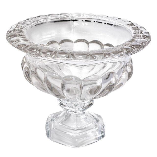Clayre & Eef Fruitschaal Ø 21x25 cm glas serveerschaal 2798178 large