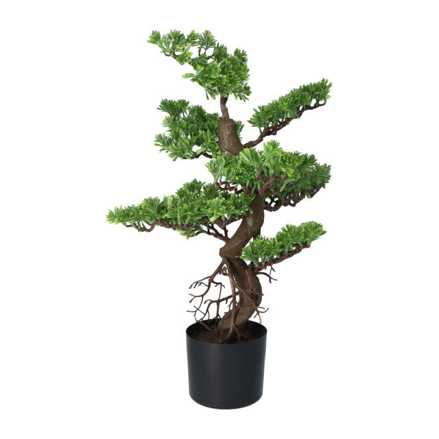 Kopu ® kunstplant bonsai 65 cm in zwarte pot bonsai boompje 2612741 large