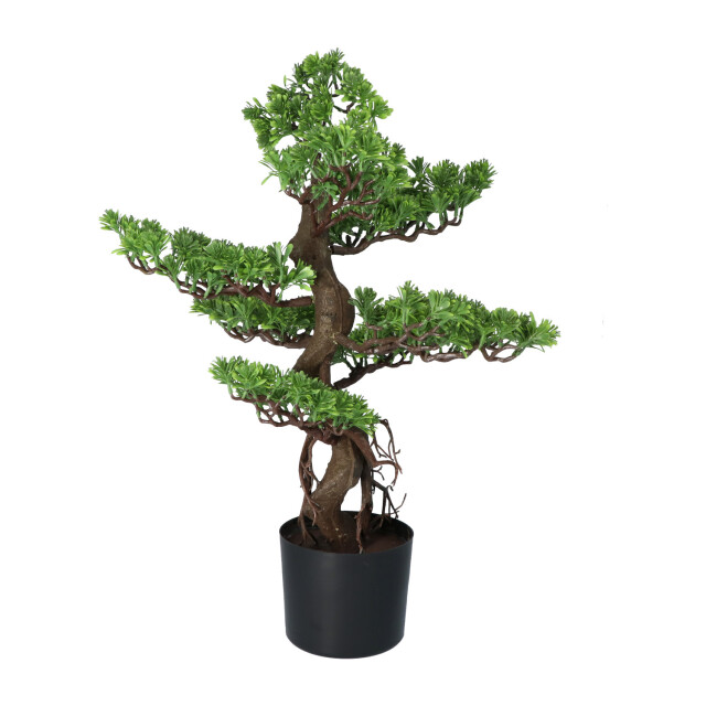 Kopu ® kunstplant bonsai 65 cm in zwarte pot bonsai boompje 2612741 large