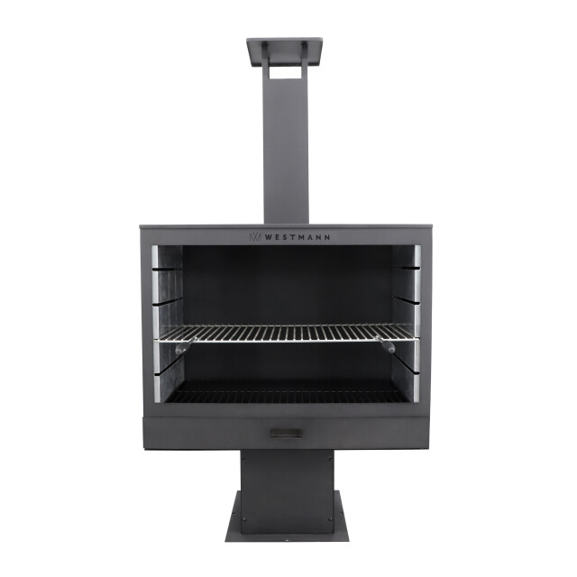 Westmann Barbecue en open haard staal vuurkorf 50x90x160 cm wmlg868-b 3049076 large
