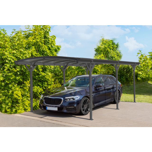 Westmann Aluminium carport stockholm gebogen 576x300x220 cm grijs 3048016 large